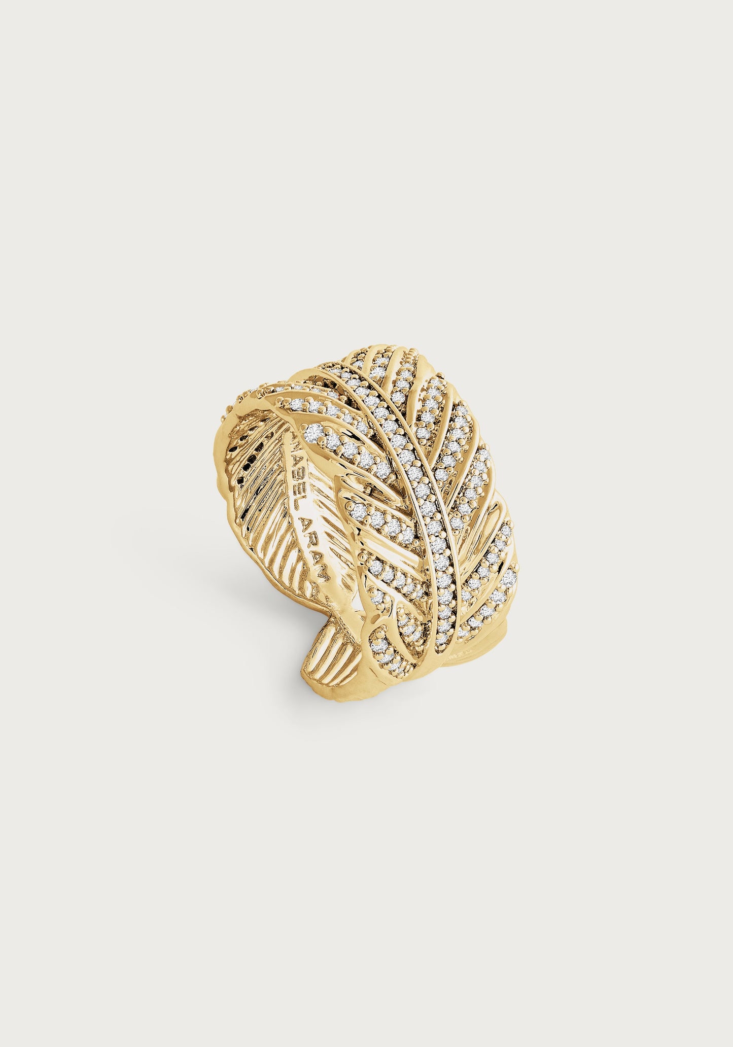 Feather Pave Ring