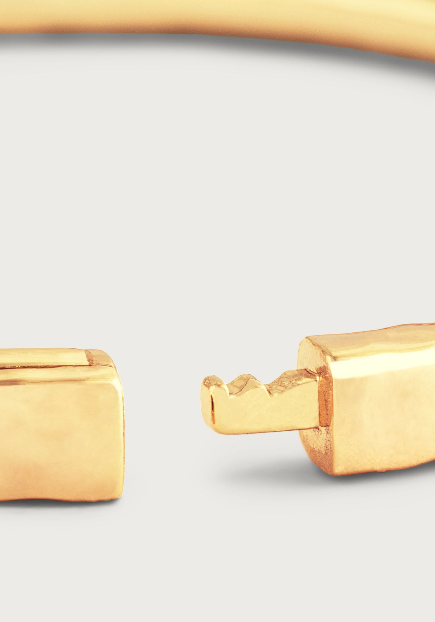 Farrier Thin Hinged Bangle, Gold