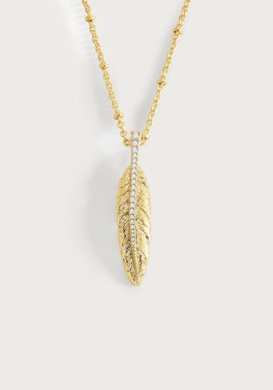 Feather Small Pendant Necklace