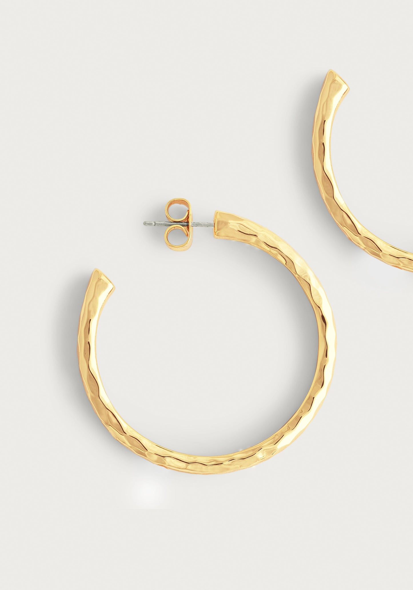 Farrier Medium Hoops, Gold