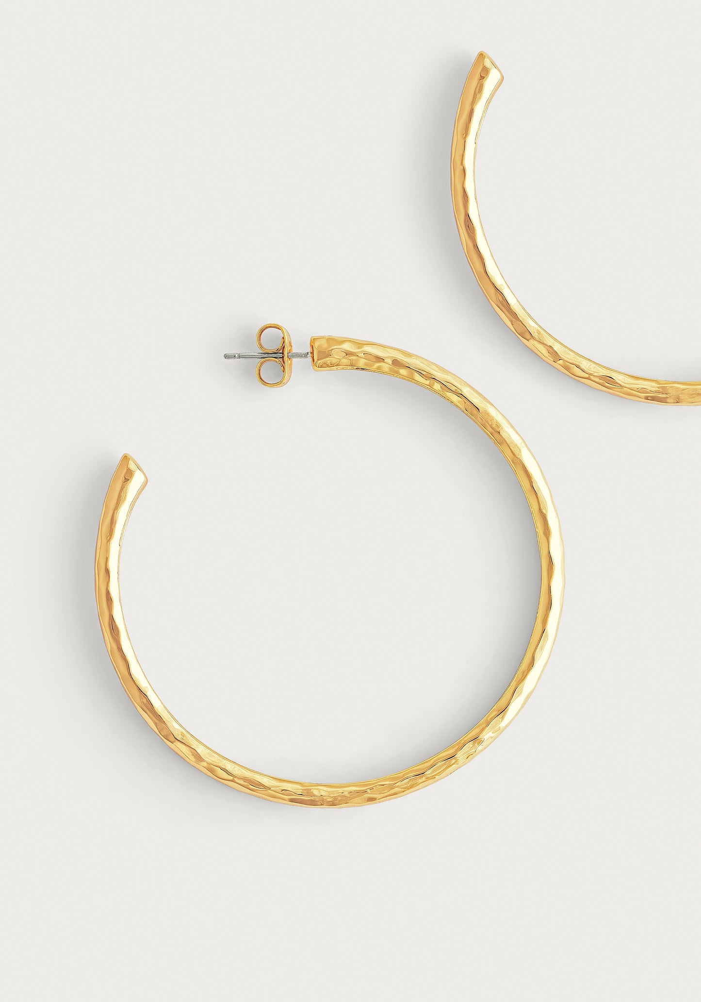 Farrier Large Hoops, Gold
