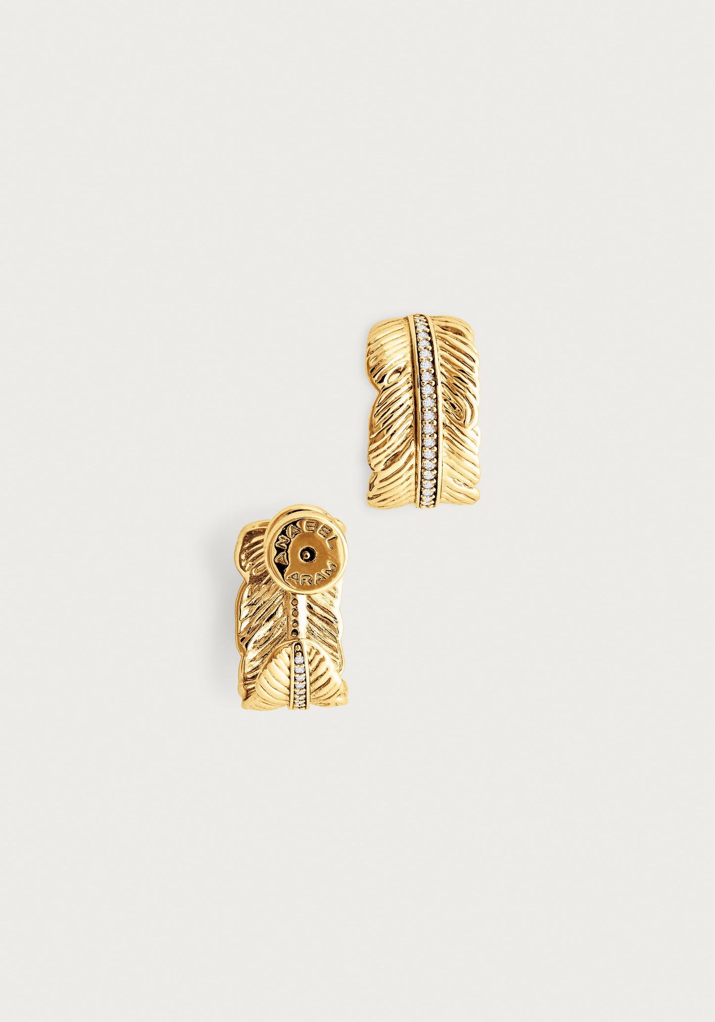 Feather Small Hoop Earrings