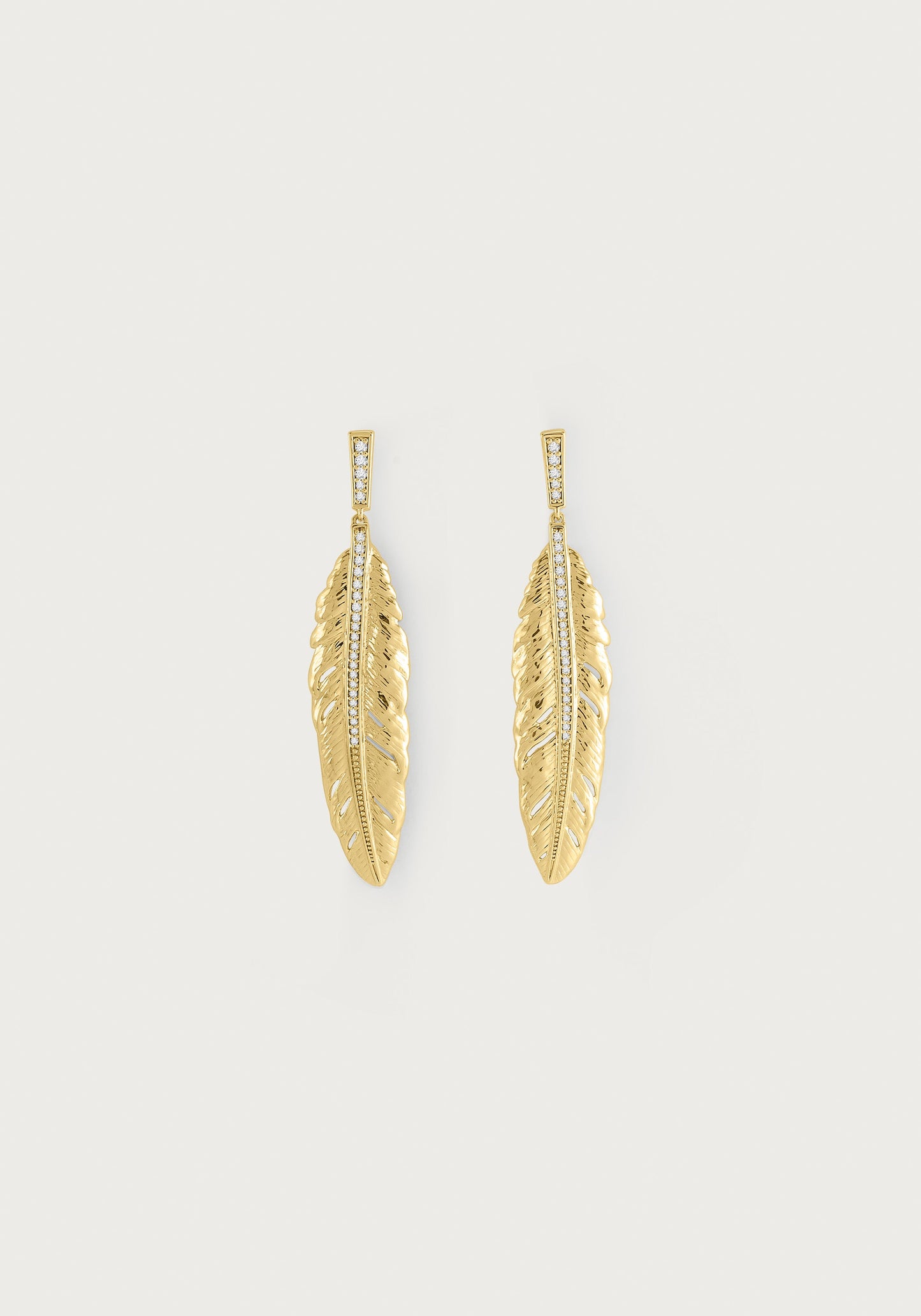 Feather Drop Earrings