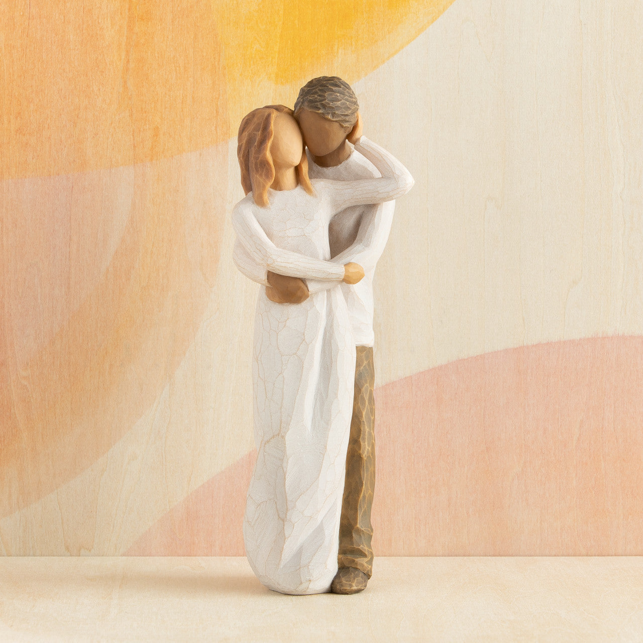 Together (woman: lighter skin, man: darker skin)