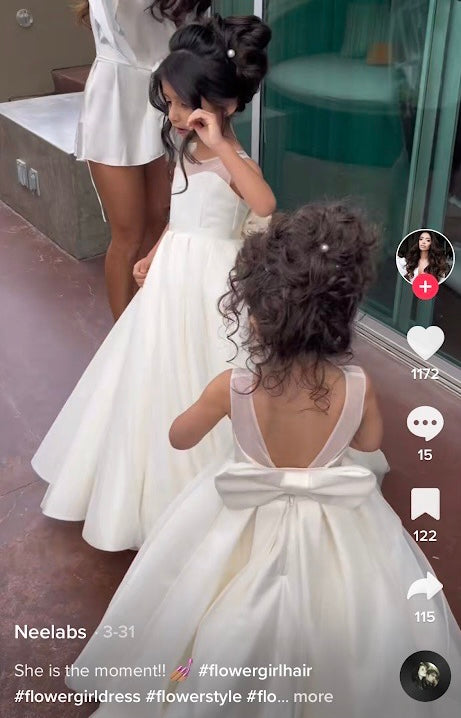Satin custom dress