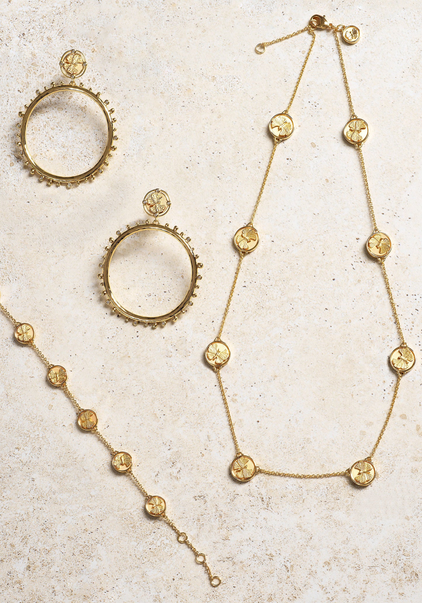 Butterfly Coin Molten Hoops