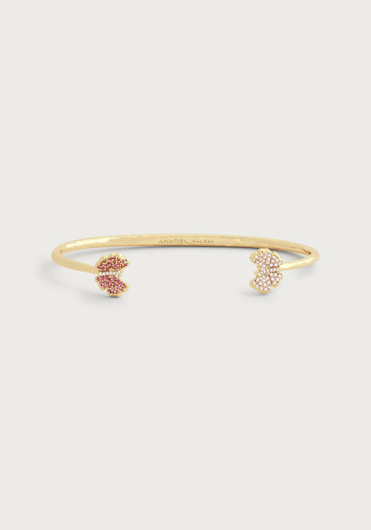 Butterfly Pink Pavé Bangle