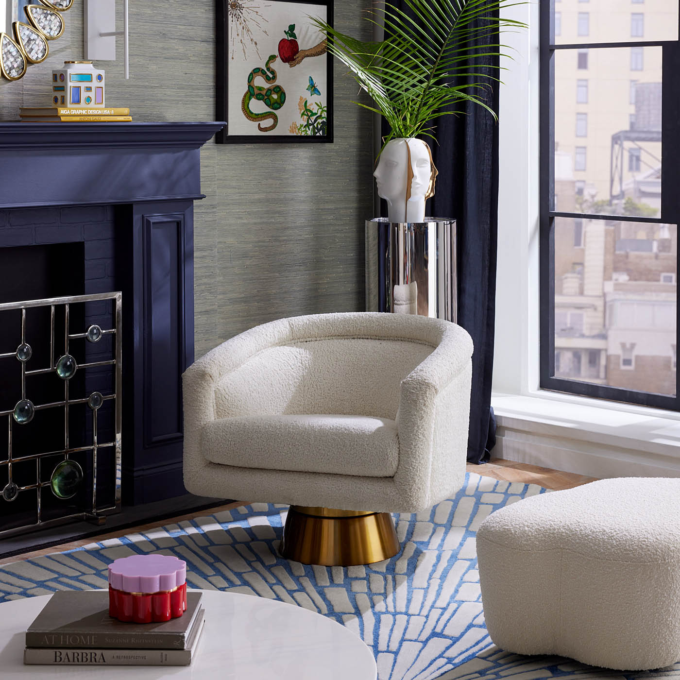 Muse Snake & Apple Beaded Art