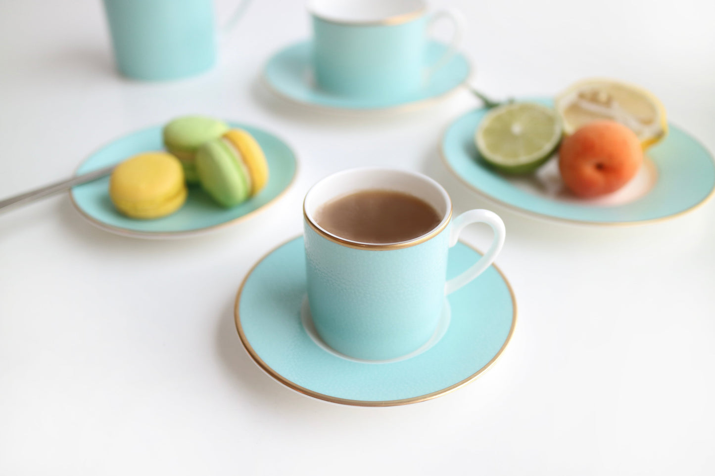 Charlotte - Set of 2, Espresso Cups and Saucers