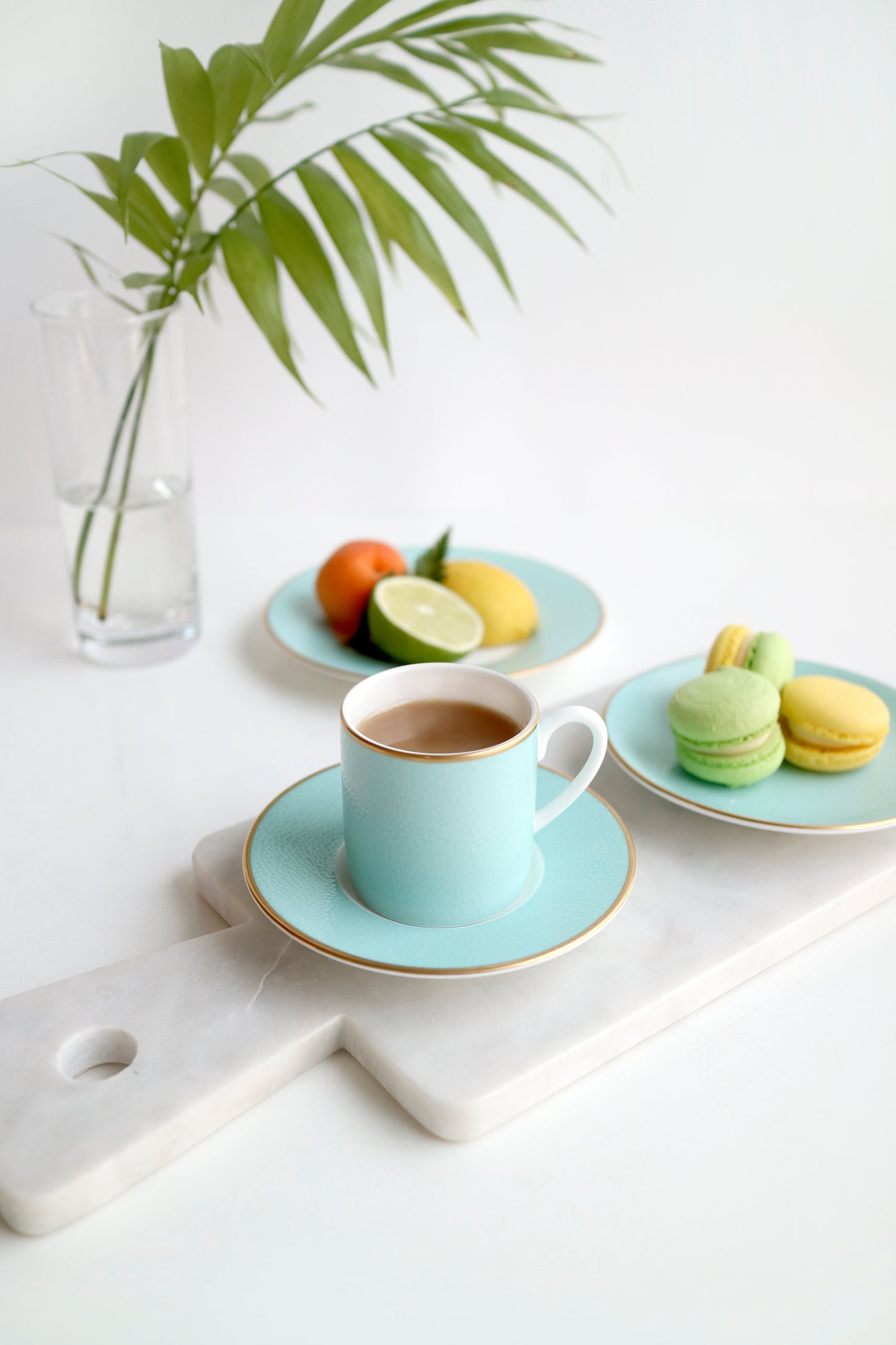 Charlotte - Set of 2, Espresso Cups and Saucers