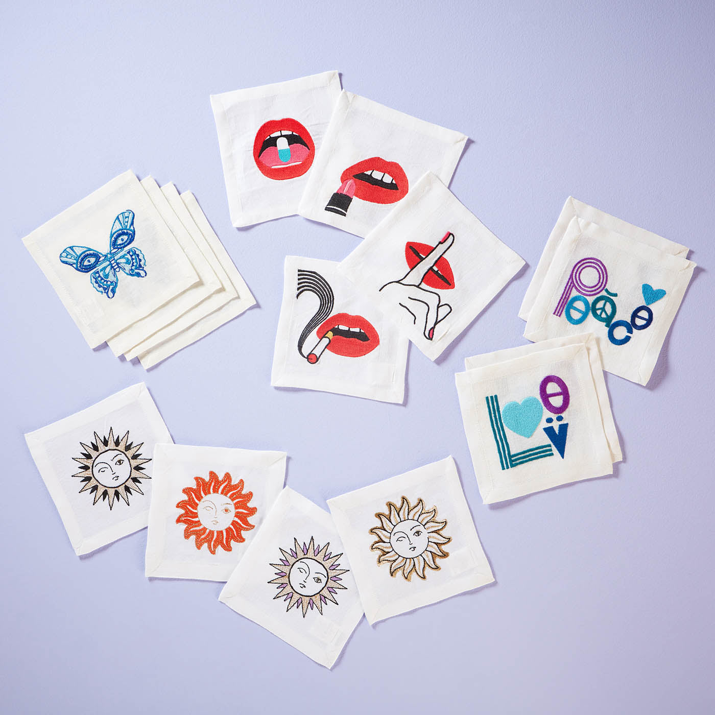 Lips Cocktail Napkins