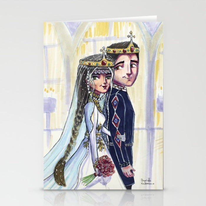Bride and Groom Greeting Card