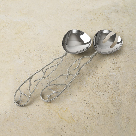 Pomegranate Silver Serving Set