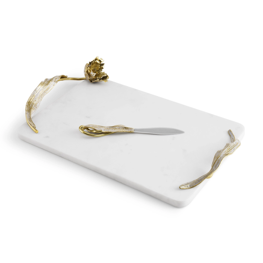 Tulip Cheese Board with Knife