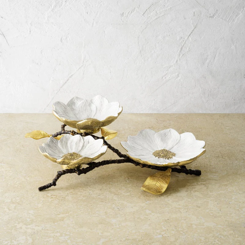 Vintage Bloom Triple Dish