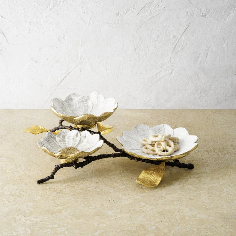 Vintage Bloom Triple Dish