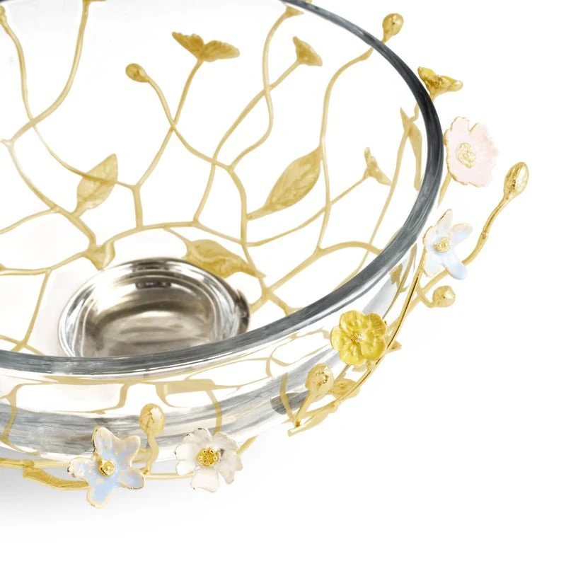 Wildflowers Large Glass Bowl