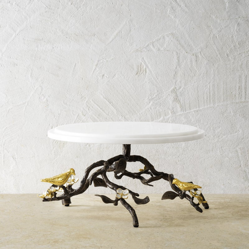 Lovebirds Cake Stand with Dome