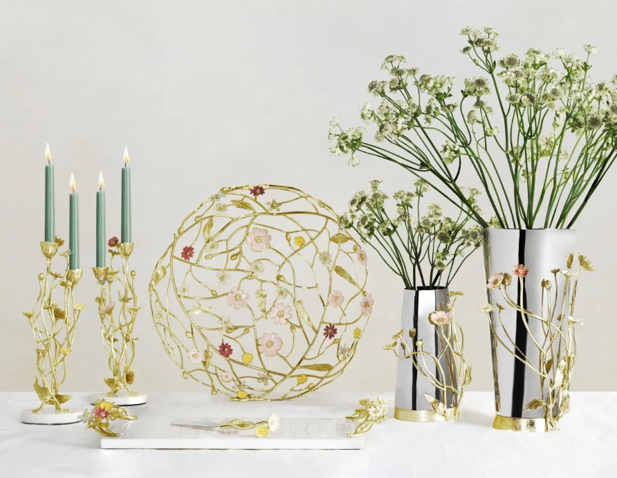 Wildflowers Cheese Board with Knife