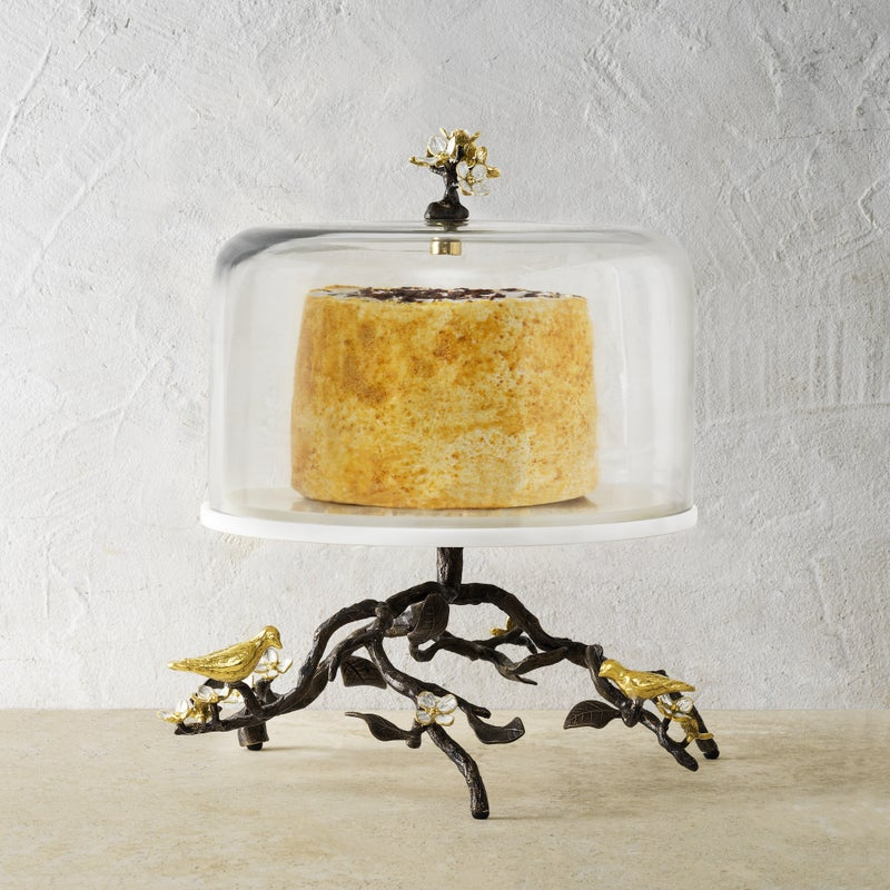 Lovebirds Cake Stand with Dome