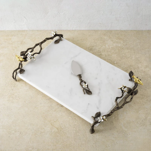 Lovebirds Cheese Board with Knife