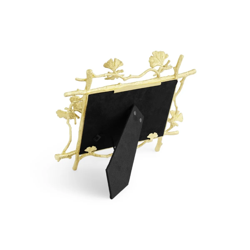Butterfly Ginkgo Gold Frame