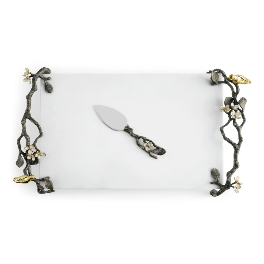 Lovebirds Cheese Board with Knife