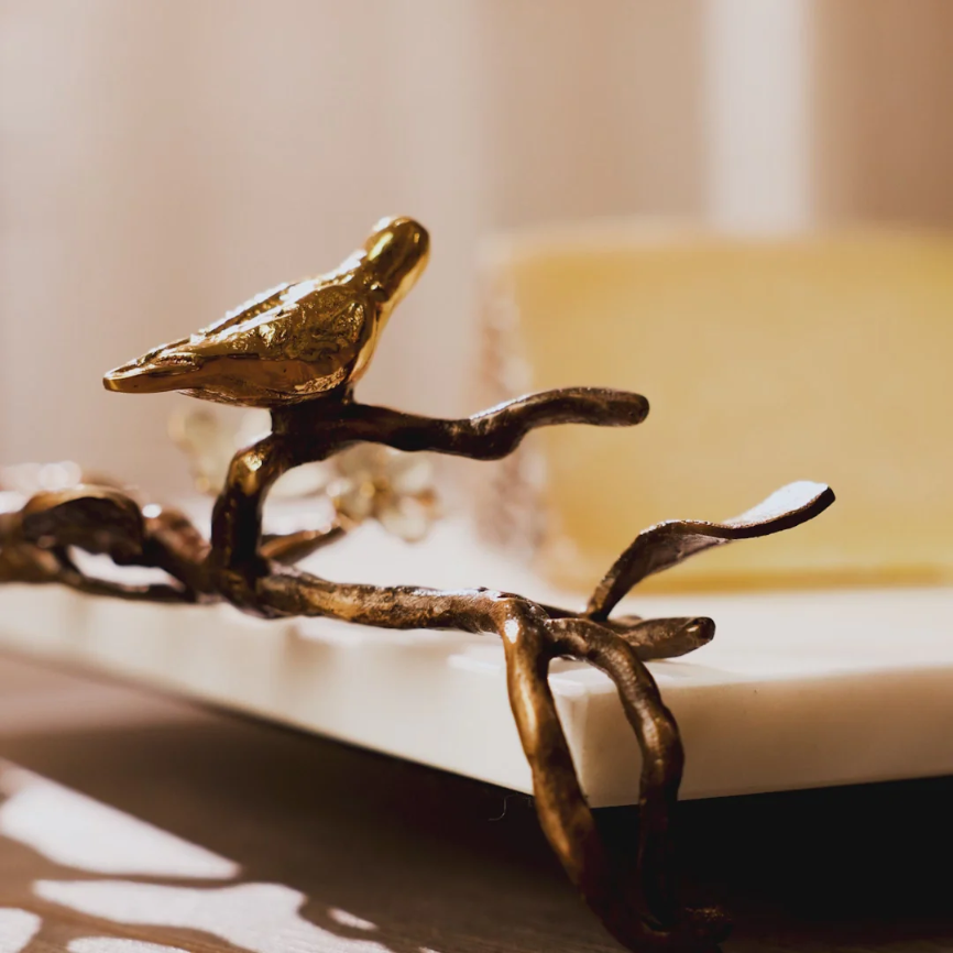 Lovebirds Cheese Board with Knife