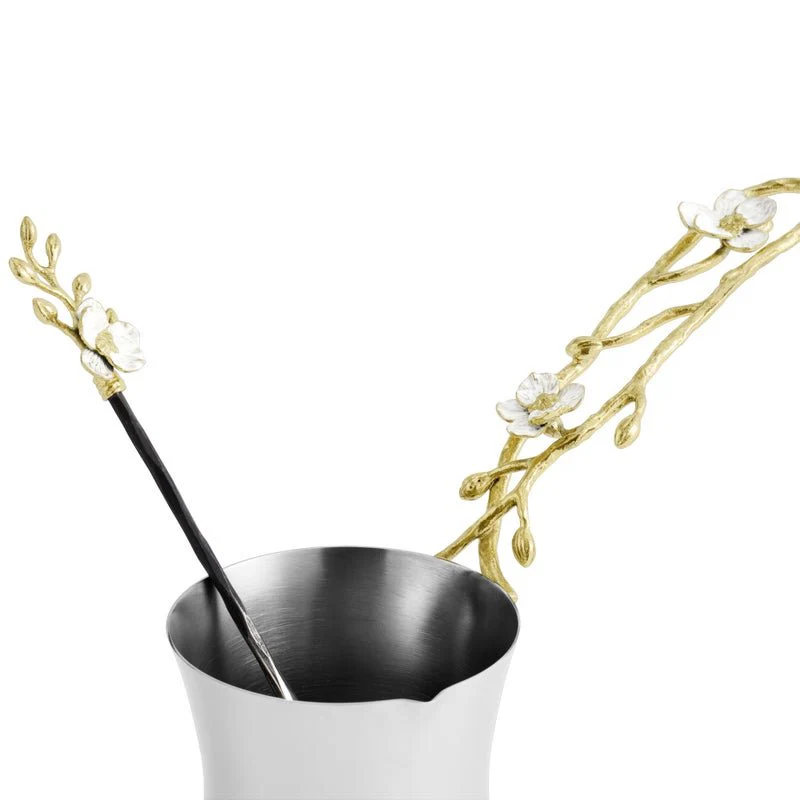 Orchid Coffee Pot with Spoon