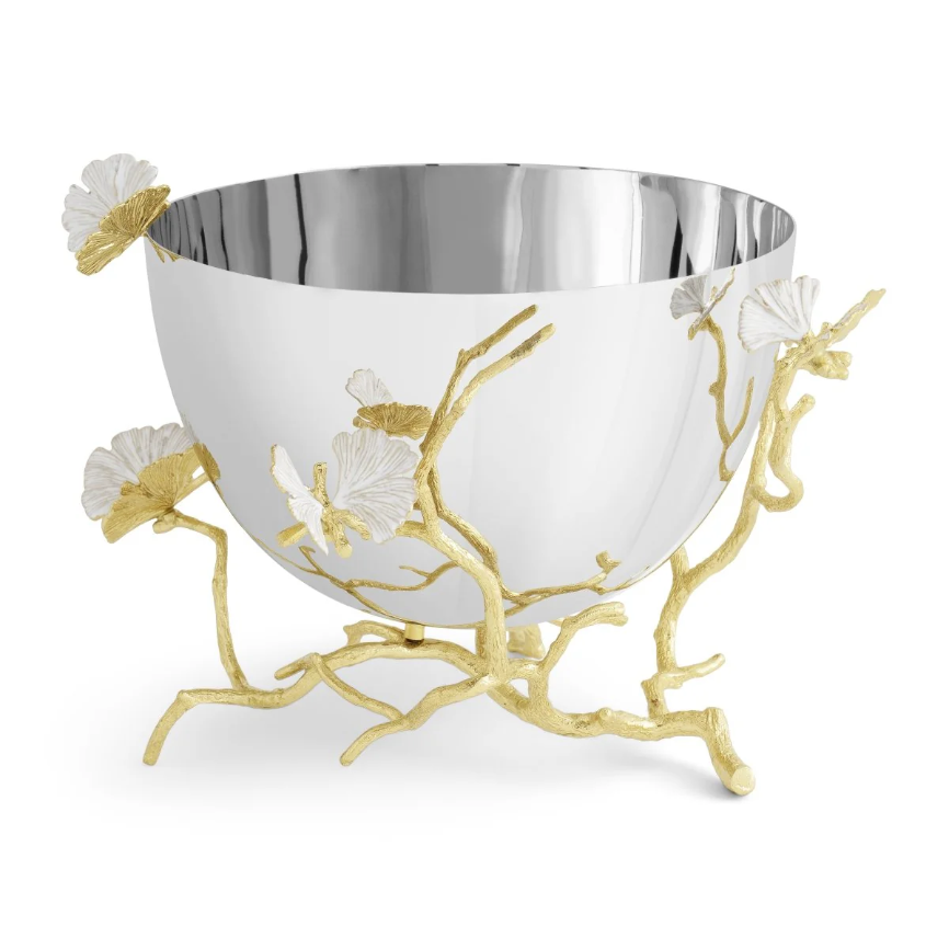 Butterfly Ginkgo Gold Bowl