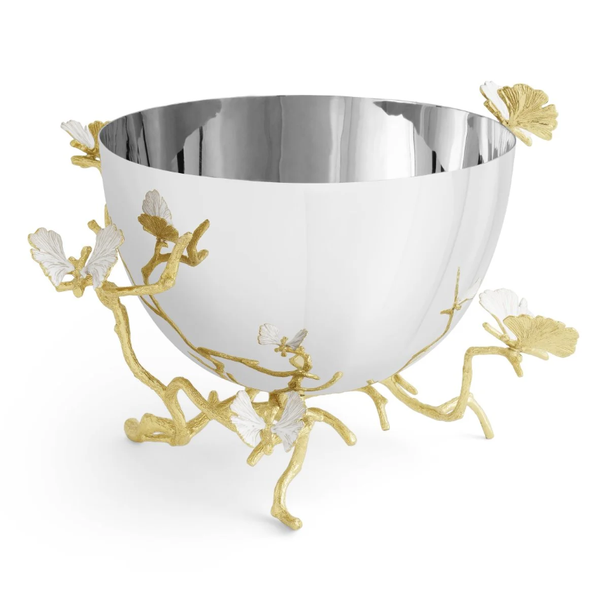 Butterfly Ginkgo Gold Bowl