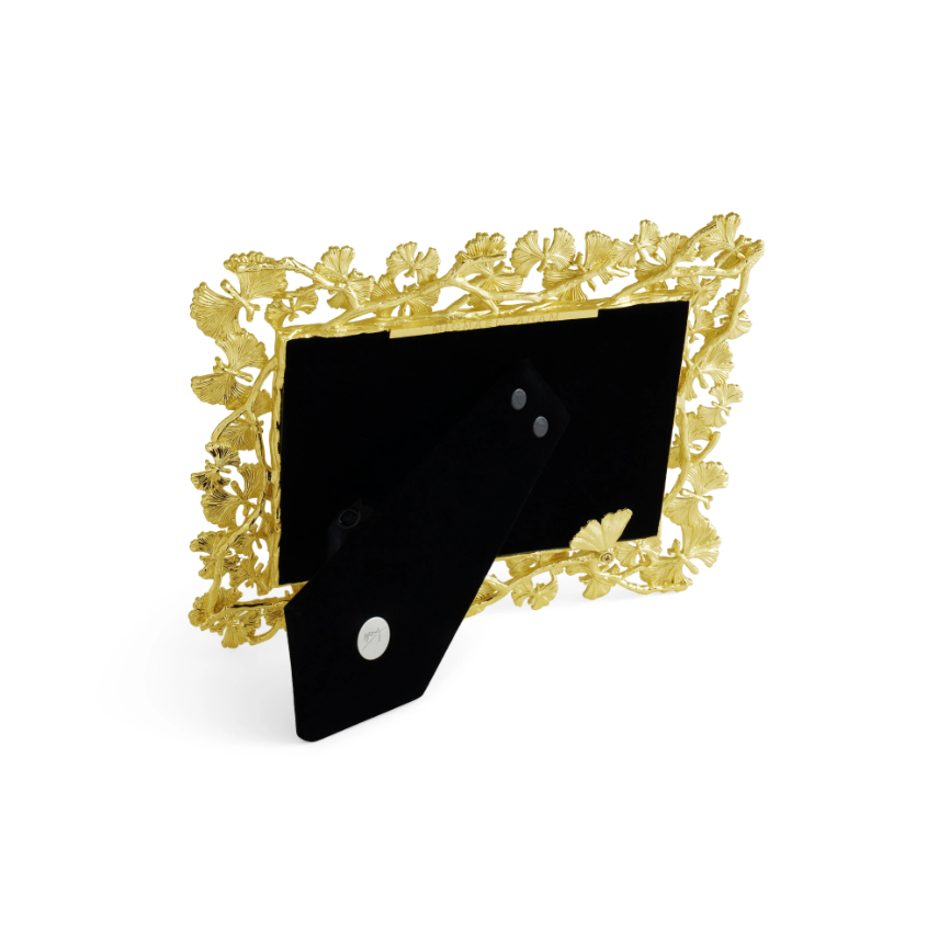 Butterfly Ginkgo Gold Sculpted Frame 4x6