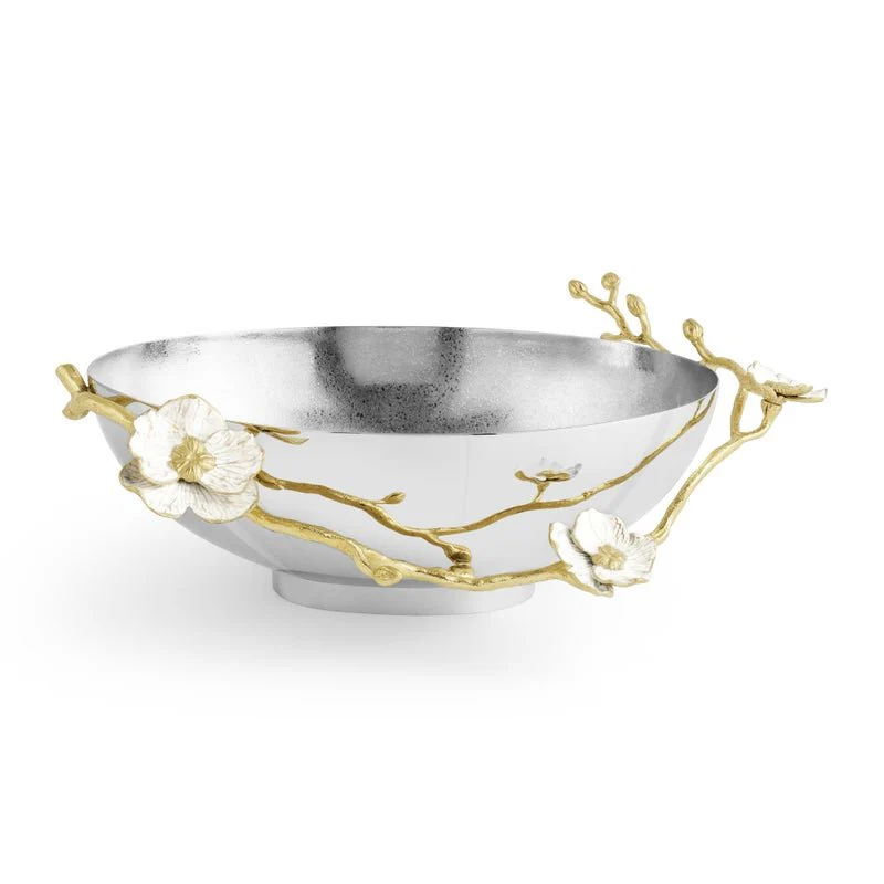 Orchid Low Oval Bowl