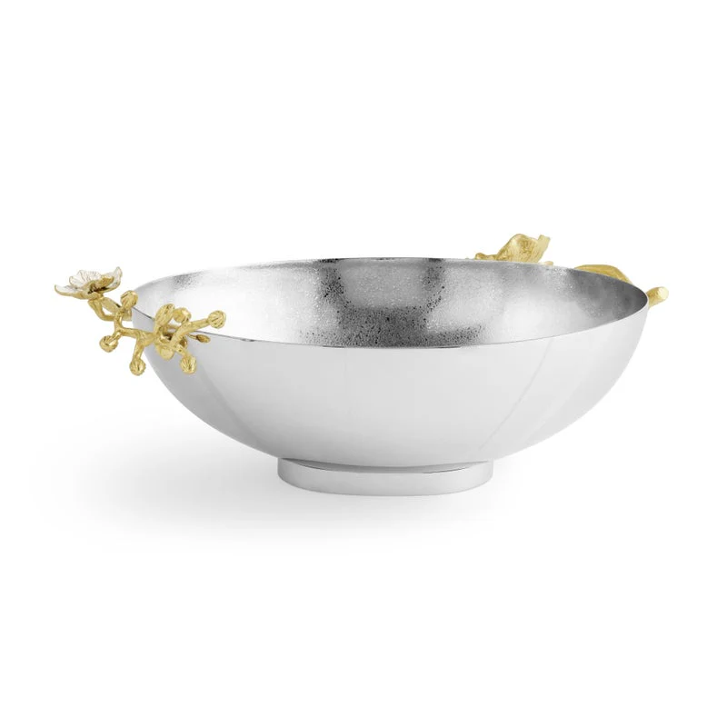 Orchid Low Oval Bowl