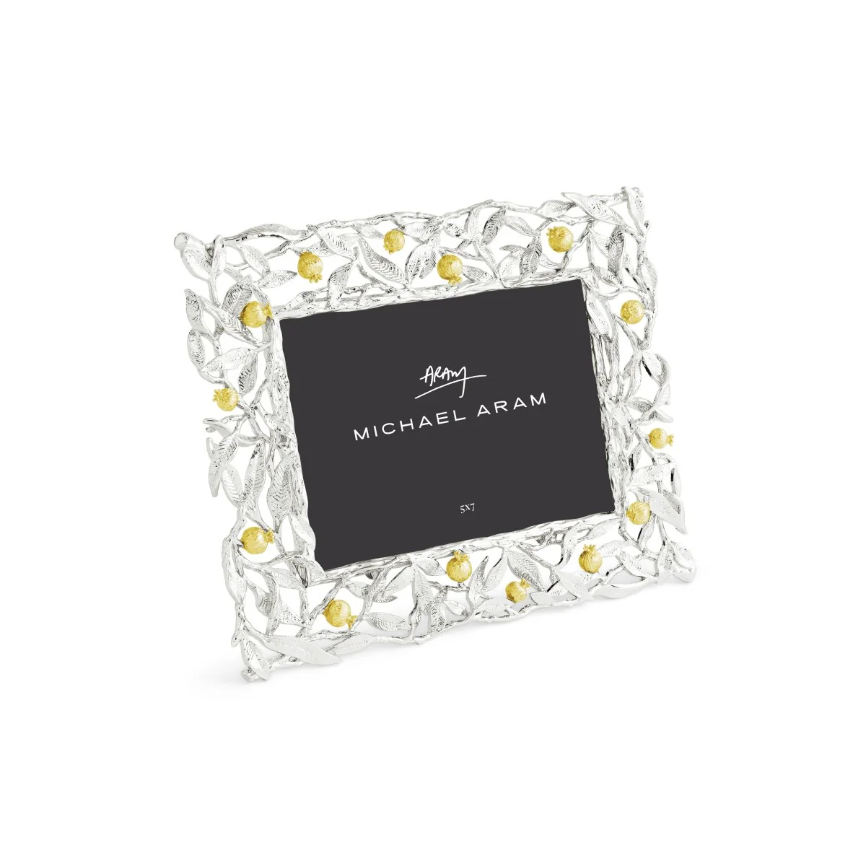 Pomegranate Silver & Gold 5x7 Frame