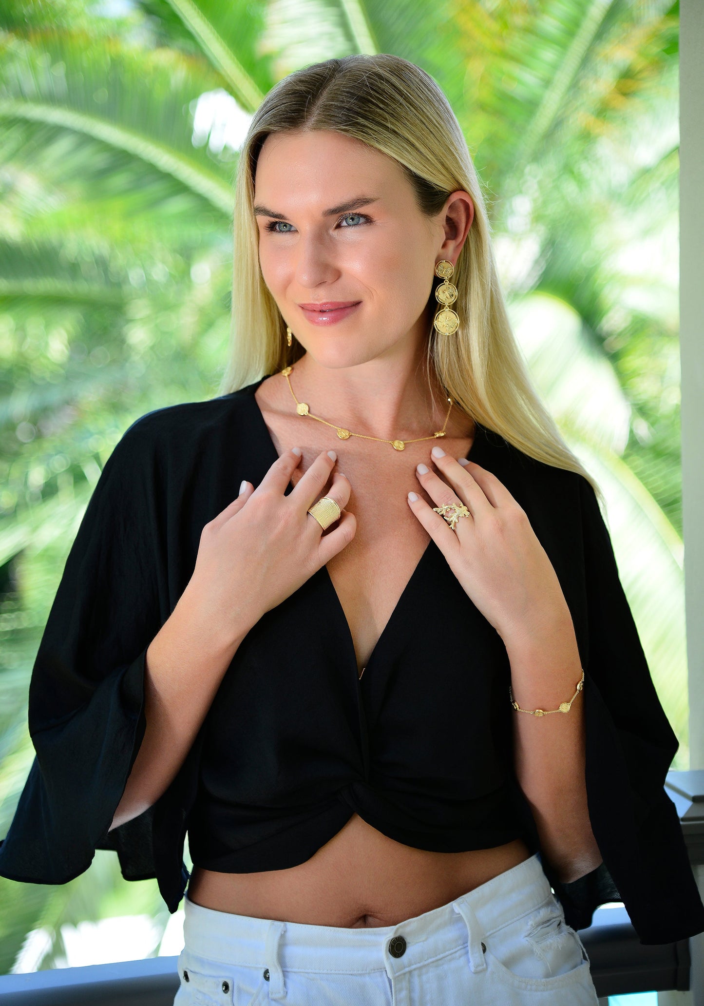 Butterfly Coin Station Necklace