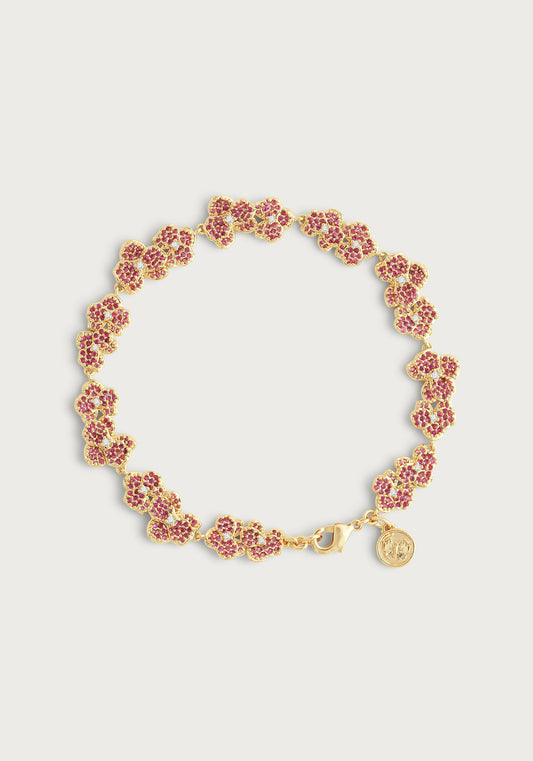 Orchid Pink Pavé Tennis Bracelet