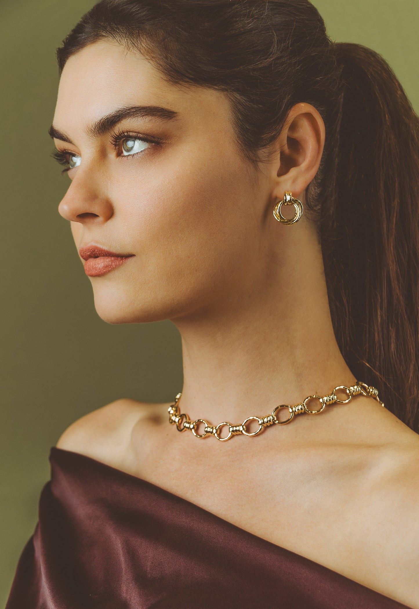 Neptune Triple Ring Earrings