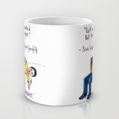 Sit Crooked but Talk Straight Mug