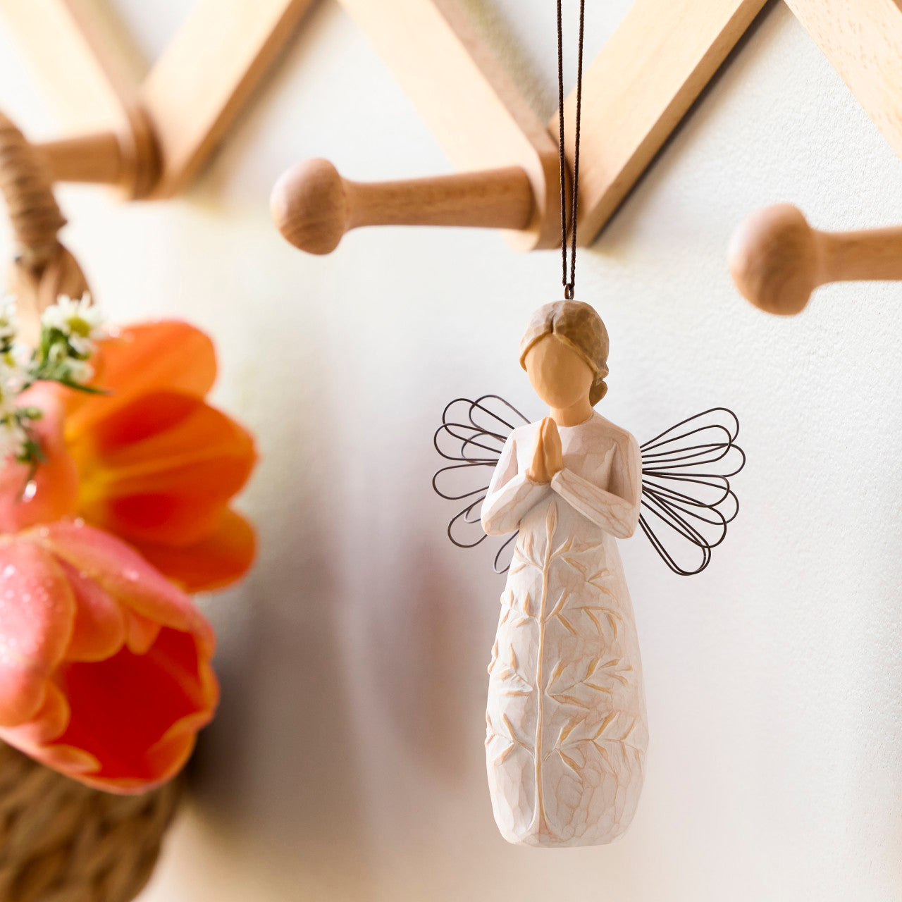 a tree, a prayer Ornament