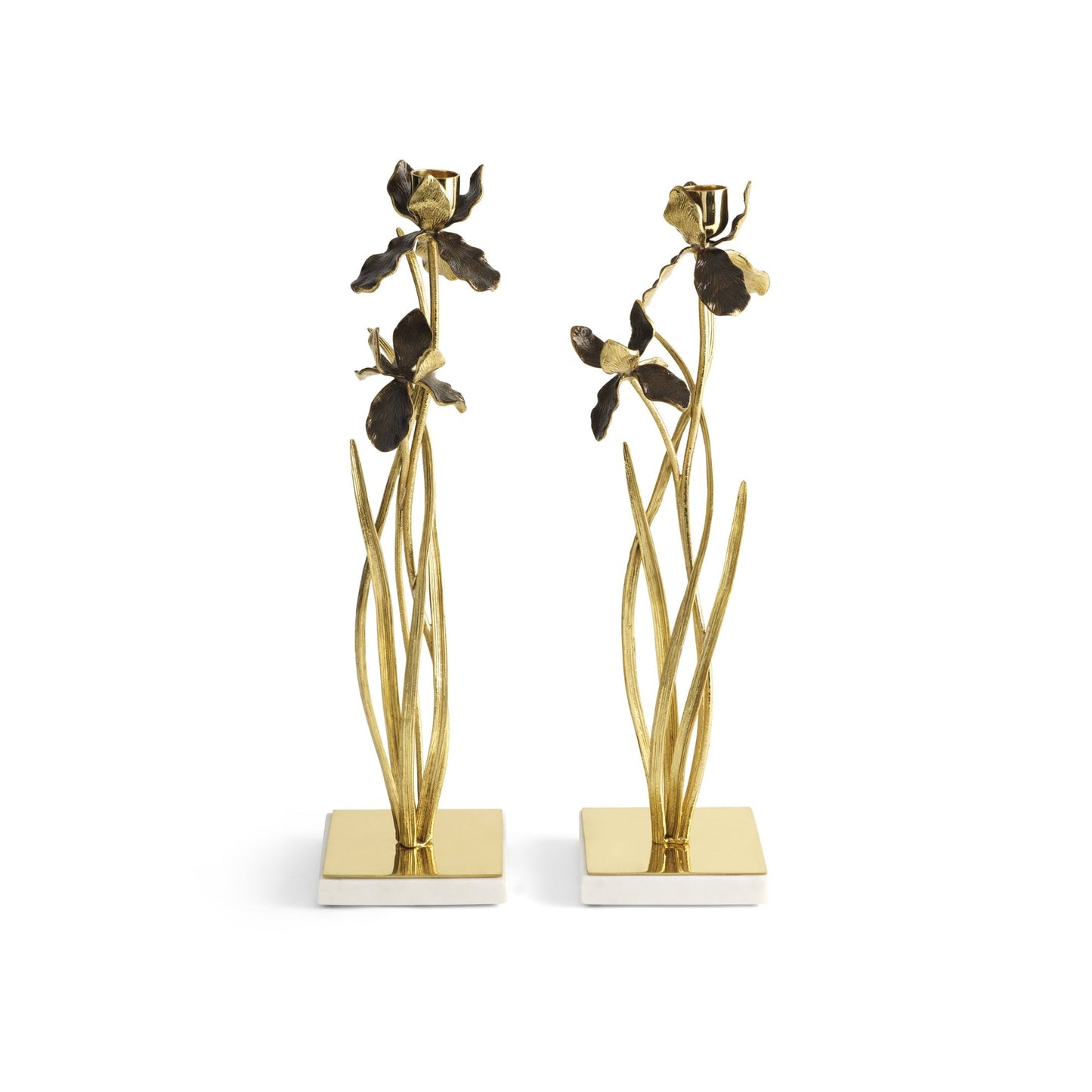 Black Iris Candleholders