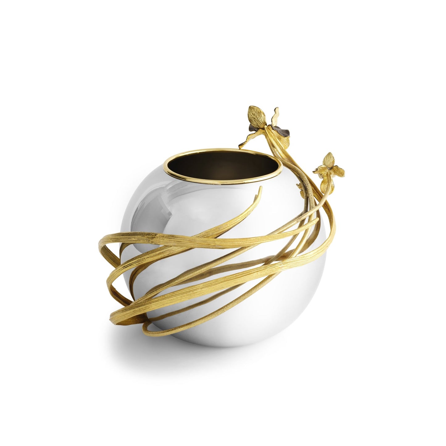 Black Iris Rose Bowl Vase