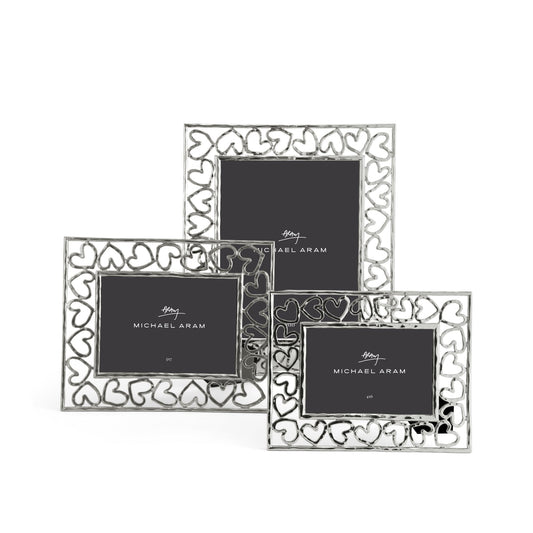 Heart Frame - Silver / 8x10
