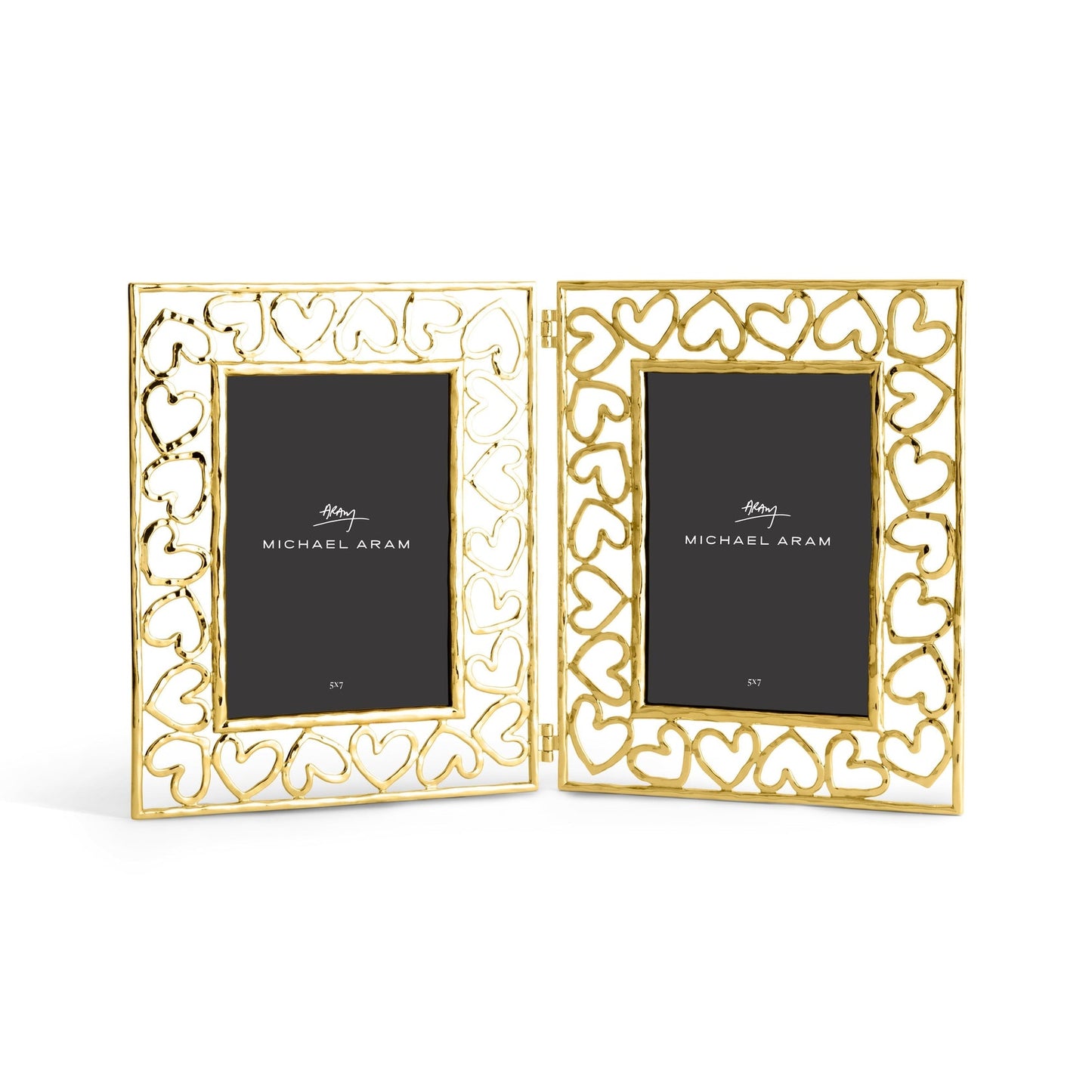 Heart Hinged Frame - Gold / 5x7