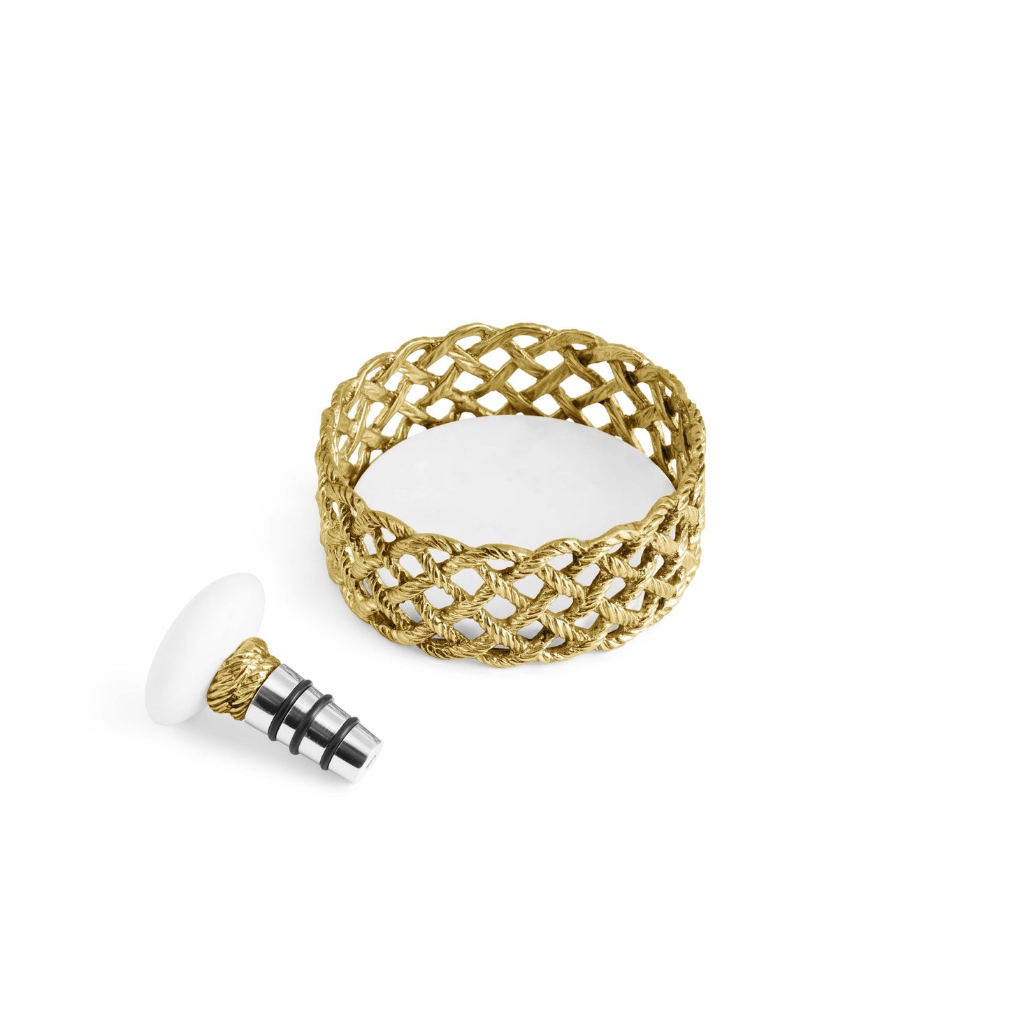 Love Knot Wine Coaster & Stopper Set