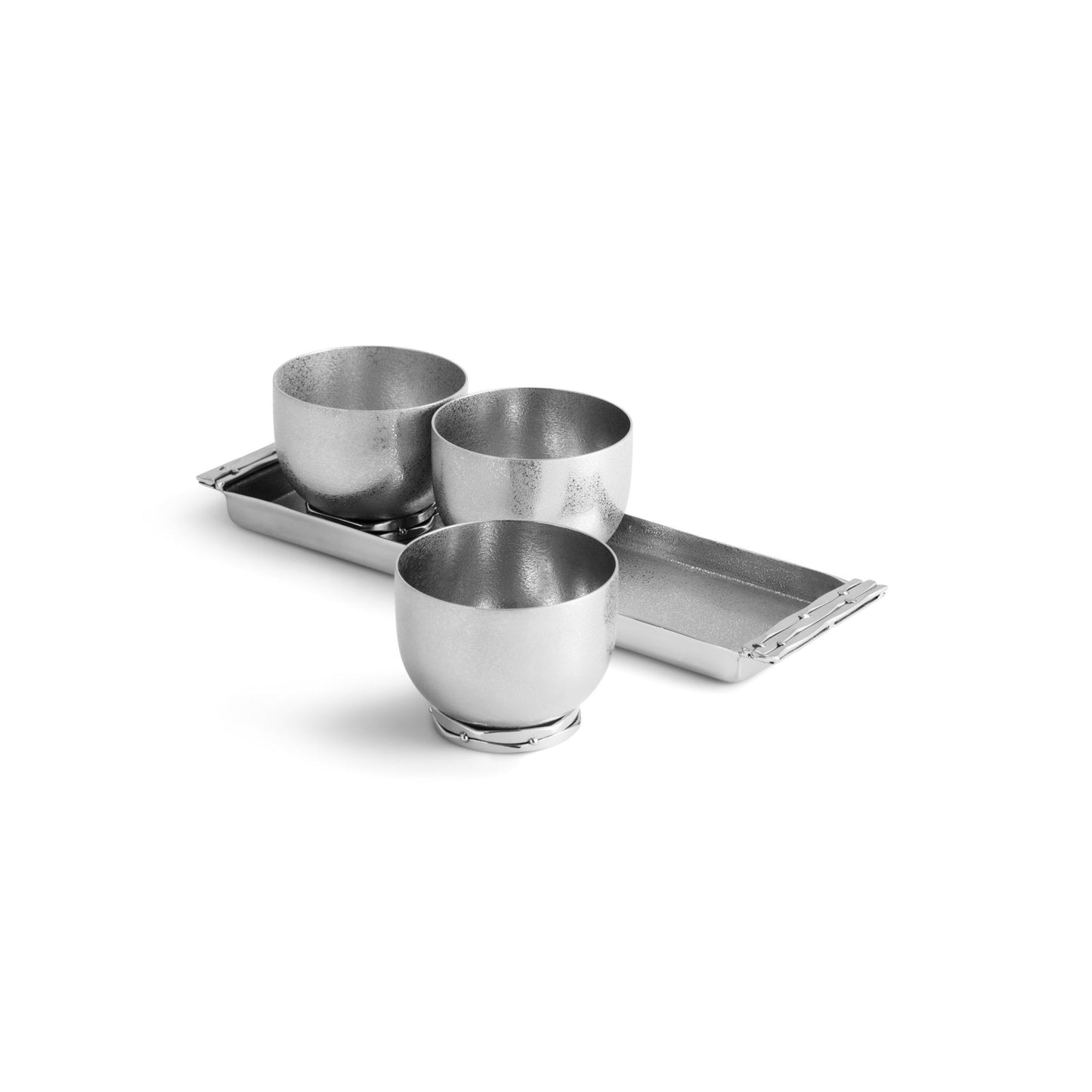 Mirage Triple Bowl Set w/ Tray