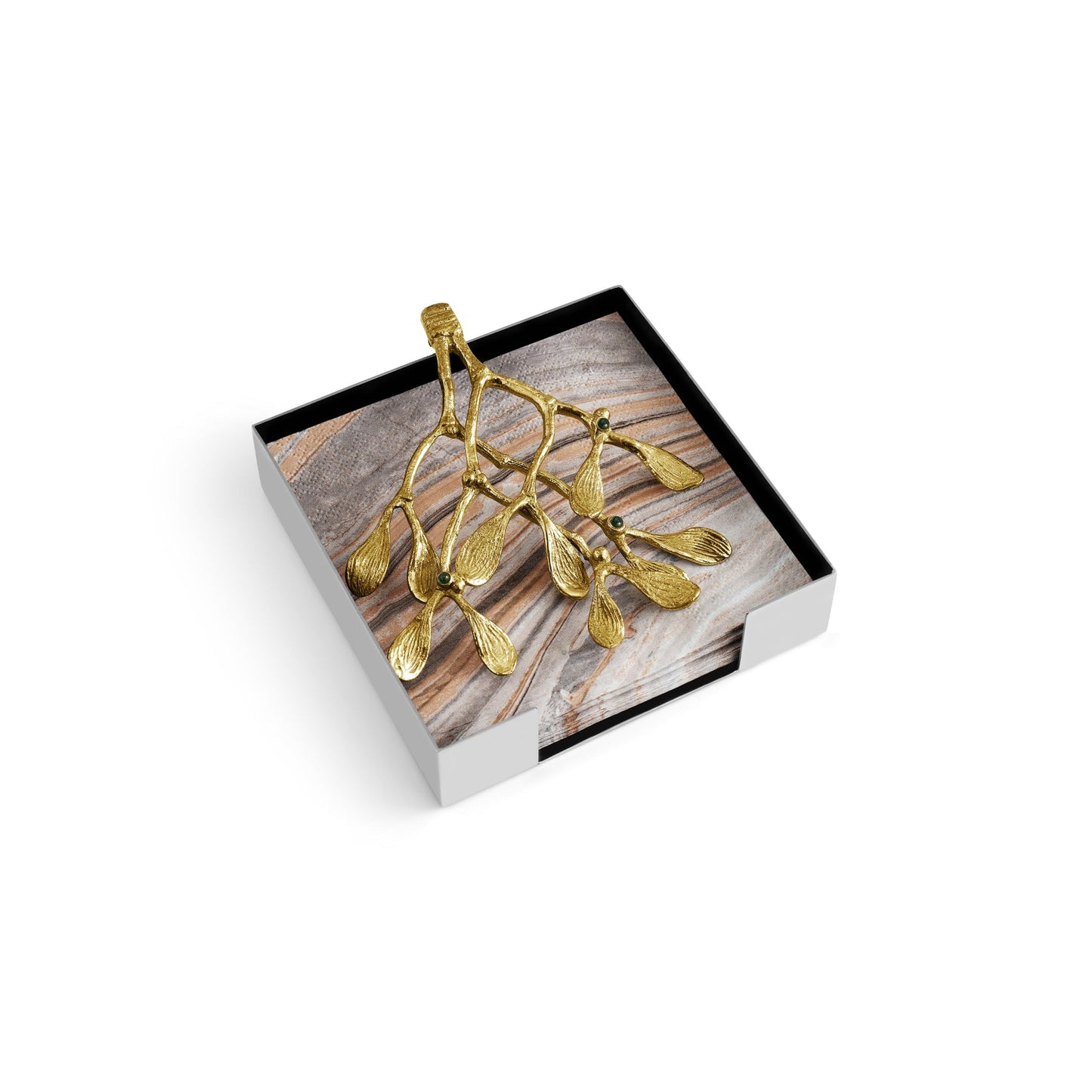 Mistletoe Cocktail Napkin Box