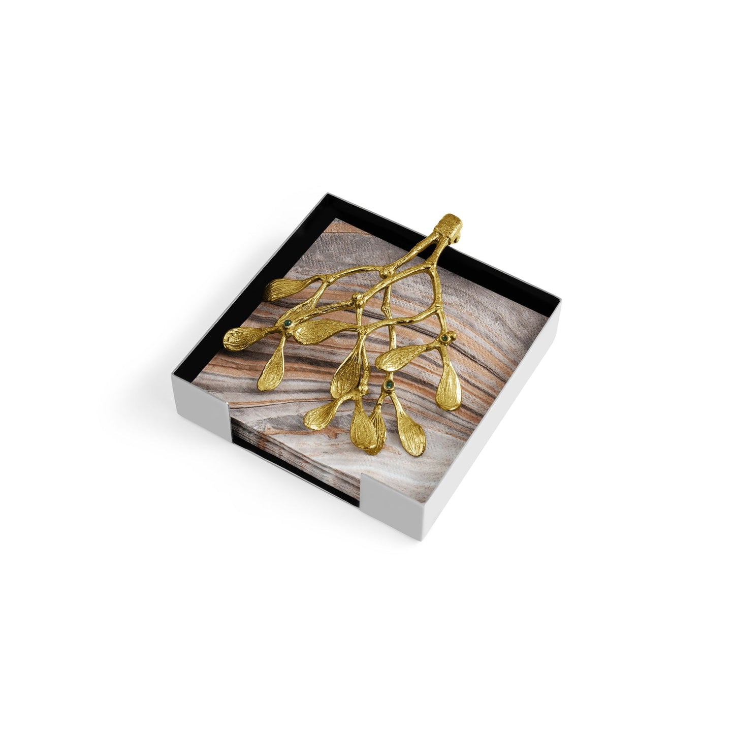 Mistletoe Cocktail Napkin Box