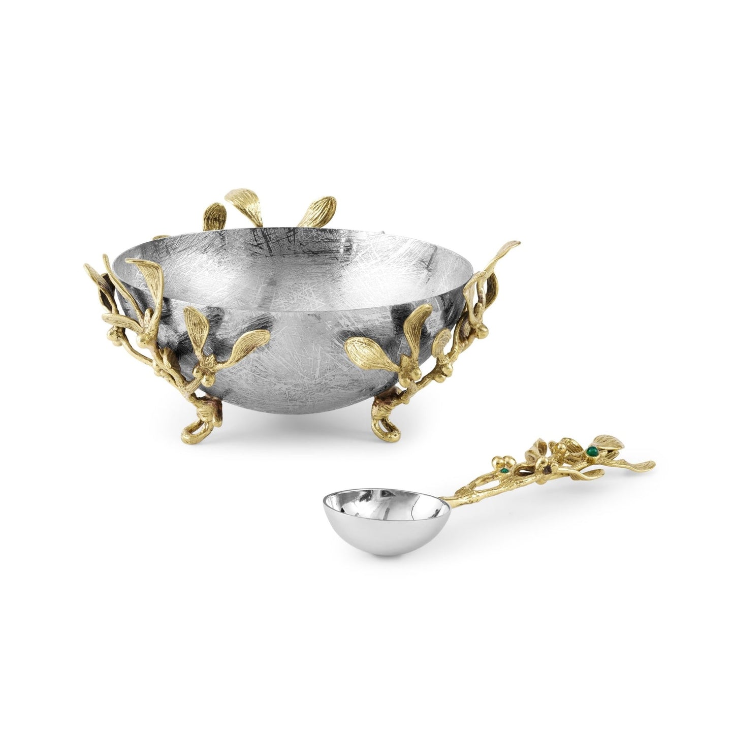 Mistletoe Small Dish w/ Spoon