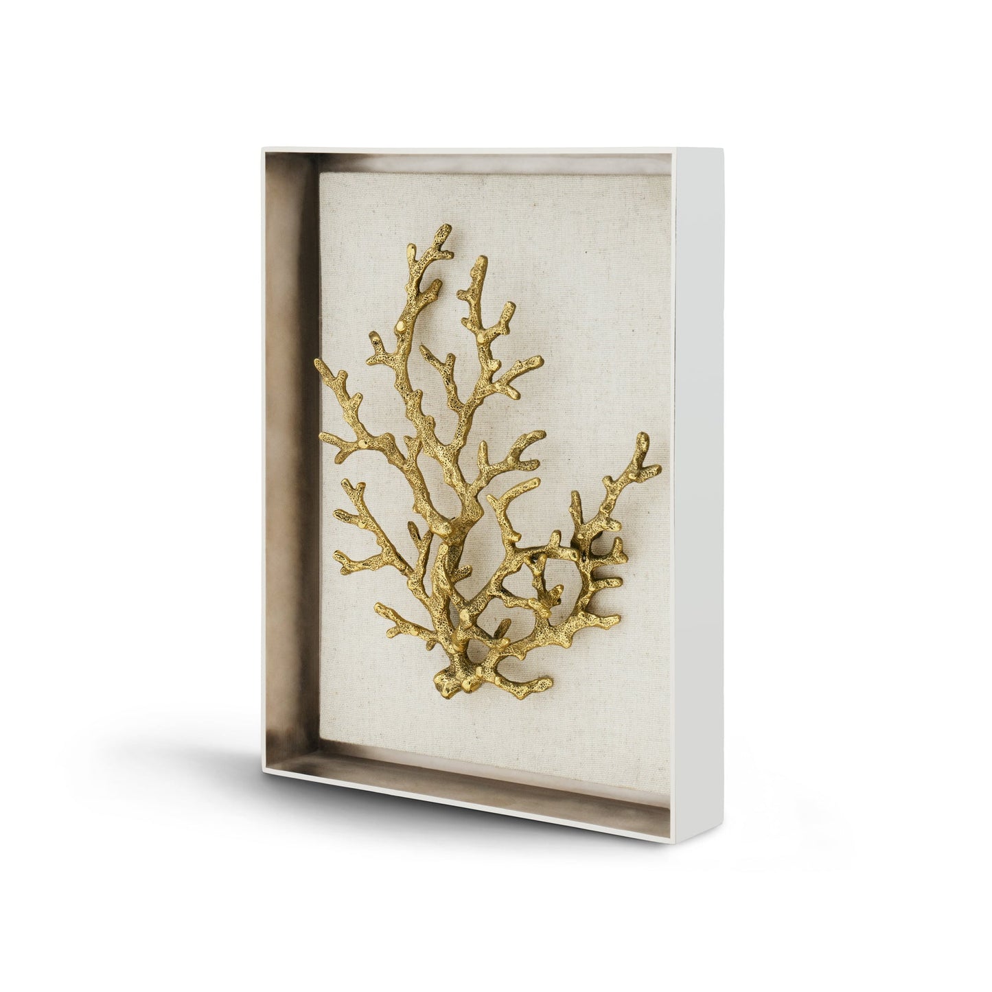 Ocean Coral Fabric Shadow Box